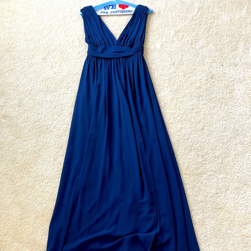 Lulus heavenly hues navy blue maxi dress